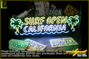 【ネオン】SURF OPEN【SURF OPEN】【カフェ】【BAR】【バー】【レストラン】【飲食店】【ショップ】【ネオンライト】【電飾】【LED】【ラ