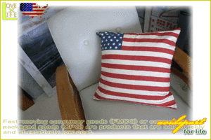 【アメリカン雑貨】【USA FLAG SERIES】USAクッション【くっしょん】【まくら】【インテリア】【雑貨】【アメリカ雑貨】【アメリカ】【US