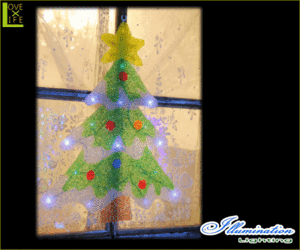 【イルミネーション】LED クリスマスツリー【ツリー】【ウィンドウ】【デコレーション】【窓】【室内用】【小物】【グッズ】【室内】【装