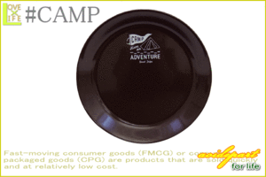 【日本製】【キッチン雑貨】プレート【CAMP】【BROWN】【キャンプ用品】【お皿】【アウトドア】【USプリント】【アメリカ】【食器】【キ