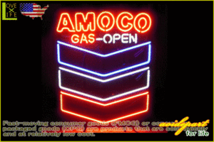 【アメリカン雑貨】ネオン サイン【AMOCO】【アメリカ雑貨】【ネオンライト】【電飾】【BAR】【インテリア】【アメリカ】【USA】【かわい