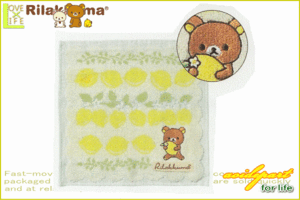 【リラックマ】ミニタオル【レモン】【りらっくま】【たおる】【RILAKKUMA】【サンエックス】【ゆるキャラ】【キッズ】【子供】【キャラ