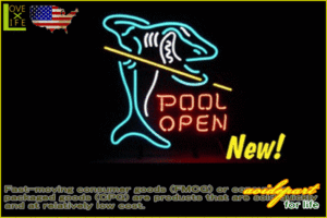 【アメリカン雑貨】ネオン サイン【POOL OPEN】【アメリカ雑貨】【ネオンライト】【電飾】【BAR】【インテリア】【アメリカ】【USA】【か