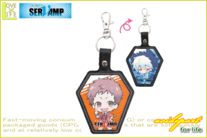 【SERVAMP】【サーヴァンプ】レザーキーリング【真昼】【クロ】【キーホルダー】【キーチェーン】【レザー】【キャラクター】【雑貨】【