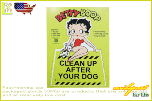 【アメリカン雑貨】メッセージボード【BETTY-DOG】【ベティ・ブープ】【Betty Boop】【アメリカ雑貨】【看板】【ボード】【BAR】【インテ