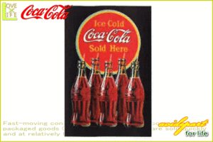 【コカ・コーラ】【COCA-COLA】コカコーラ ポスター【Sold Here】【POSTER】【看板】【コーク】【アメリカン雑貨】【ドリンク】【ブラン
