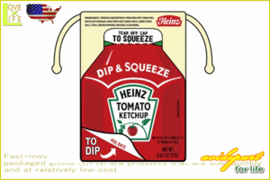 【アメリカン雑貨】コットン巾着【Heinz】【ハインズ】【袋】【入れ物】【小物入れ】【巾着】【生活雑貨】【ランチBOX】【子供】【キャラ