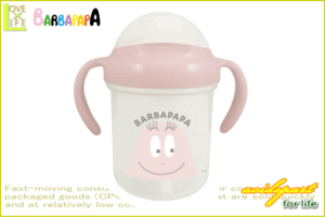 【バーバパパ】【BARBAPAPA】ストローマグ【ピンク】【ストロー】【マグ】【水筒】【ボトル】【贈り物】【御返し】【赤ちゃん】【赤ん坊