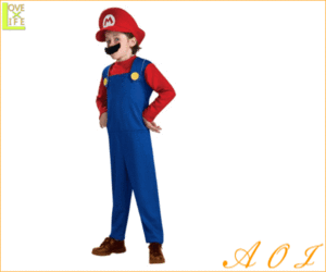 【キッズ】マリオ【Mario】【スーパーマリオ】【ゲーム】【任天堂】【子供】【キャラクター】【仮装】【衣装】【コスプレ】【コスチュー