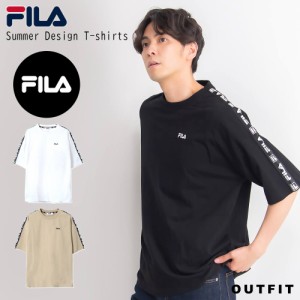 【商品レビューを書いて10%ポイント】【WEB限定】FILA デザインロゴTシャツ メンズ レディース 綿100% 半袖 ロゴ 無地 別注 スポーツウェ