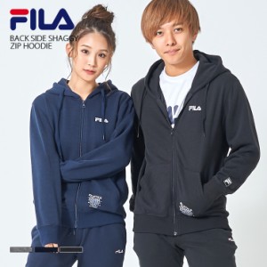【還元祭クーポン対象】【SALE 4890円→3700円】FILA フィラ ウラシャギー ジップパーカー パーカー メンズ レディース トレーナー ブ