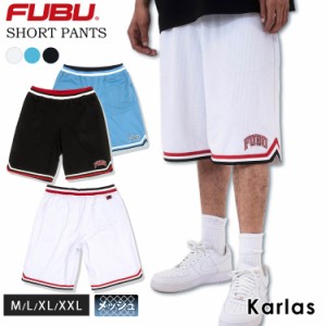 FUBU フブ ショートパンツ メンズ レディース ハーフパンツ ブランド 春 夏 バスケットショーツ サテン ワッペン 2023ss