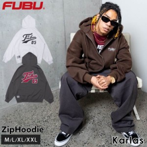 FUBU フブ パーカー メンズ レディース 長袖 スウェット フーディー ジップアップ フルジップ 裏起毛 トップス  ストリート系