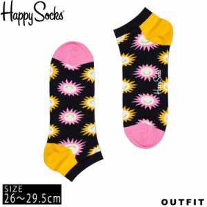 HappySocks ハッピーソックス メンズ 靴下 アンクレット丈 スニーカーソックス 総柄 派手 カラフル ソックス ユニセックス 男性 綿混 か