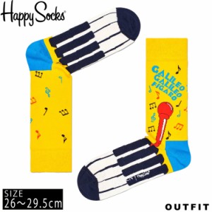 HappySocks ハッピーソックス メンズ 靴下 クルー丈 クルーソックス 総柄 派手 カラフル ソックス ユニセックス 男性 紳士 綿混 かわいい