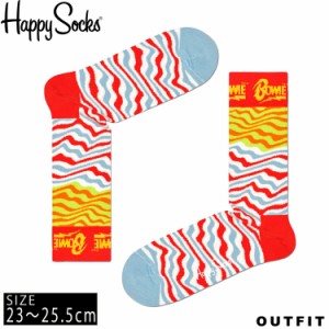 HappySocks ハッピーソックス レディース 靴下 クルー丈 クルーソックス 総柄 派手 カラフル ソックス ユニセックス 女性 綿混 かわいい 