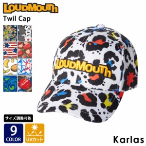 Loudmouth ラウドマウス ゴルフウェア キャップ メンズ レディース 春 夏 ゴルフ 帽子 総柄 派手 紫外線対策 日よけ ツイルキャップ  サ