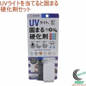 UVライトを当てると固まる硬化剤セット RUV-02 日本製 クロネコゆうパケット対応 接着 UVライト 成形 接着剤 補修 プラスチック 金属 木