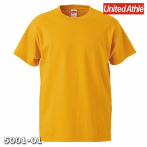 Ｔシャツ 半袖 メンズ ハイクオリティー 5.6oz XXXL サイズ ゴールド ビック 大きいサイズ 無地 ユナイテッドアスレ CAB