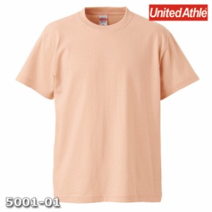 Ｔシャツ 半袖 メンズ ハイクオリティー 5.6oz XXL サイズ アプリコット ビック 大きいサイズ 無地 ユナイテッドアスレ CAB