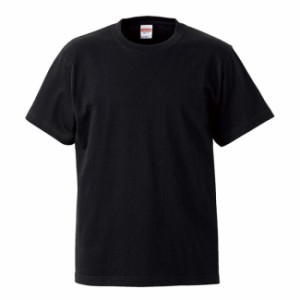 Ｔシャツ 半袖 キッズ 子供服 ハイクオリティー 5.6oz 120 サイズ ブラック 無地 ユナイテッドアスレ CAB