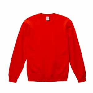 スウェット トレーナー メンズ クルーネック 裏パイル 10.0oz M サイズ レッド 無地 ユナイテッドアスレ CAB