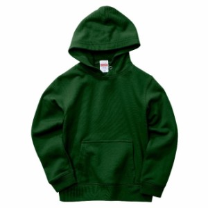 プルオーバー パーカ スウェット キッズ 子供服 裏パイル 10.0oz 130 サイズ アイビーグリーン 無地 ユナイテッドアスレ CAB