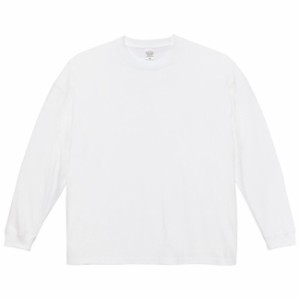 Tシャツ 長袖 メンズ ビッグシルエット 5.6oz L サイズ ホワイト 無地 ユナイテッドアスレ CAB