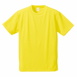 Ｔシャツ 半袖 メンズ ドライ アスレチック 4.1oz M サイズ イエロー 無地 ユナイテッドアスレ CAB