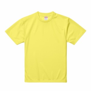 Ｔシャツ 半袖 キッズ 子供服 ドライ アスレチック 4.1oz 160 サイズ イエロー 無地 ユナイテッドアスレ CAB