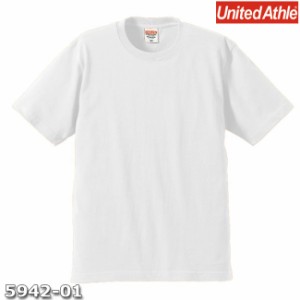 Ｔシャツ 半袖 メンズ プレミアム 6.2oz S サイズ ホワイト 無地 ユナイテッドアスレ CAB