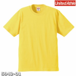 Ｔシャツ 半袖 メンズ プレミアム 6.2oz S サイズ イエロー 無地 ユナイテッドアスレ CAB