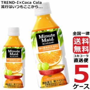 ミニッツメイド オレンジブレンド 350ml PET ペットボトル 5ケース × 24本 合計 120本 送料無料 コカコーラ 社直送 最安挑戦