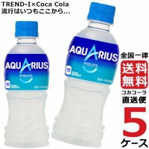 アクエリアス 300ml PET ペットボトル 5ケース × 24本 合計 120本 送料無料 コカコーラ 社直送 最安挑戦