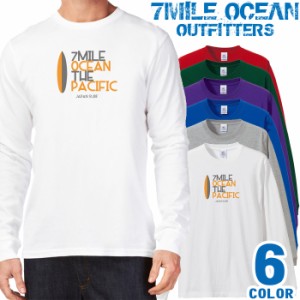 メンズ Tシャツ 長袖 ロングTシャツ ロンｔ プリント アメカジ 大きいサイズ 7MILE OCEAN サーフィン