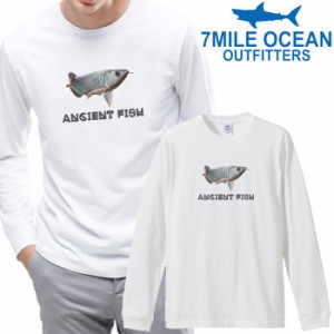 7MILE OCEAN メンズ 長袖 ｔシャツ ロングTシャツ ロンＴ 無地 プリント 大きい 大き目 ビックサイズ 対応 メール便 送料無料