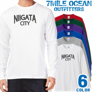 メンズ Tシャツ 長袖 ロングTシャツ ロンｔ プリント アメカジ 大きいサイズ 7MILE OCEAN 新潟