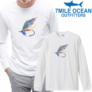 7MILE OCEAN メンズ 長袖 ｔシャツ ロングTシャツ ロンＴ 無地 プリント 大きい 大き目 ビックサイズ 対応 メール便 送料無料