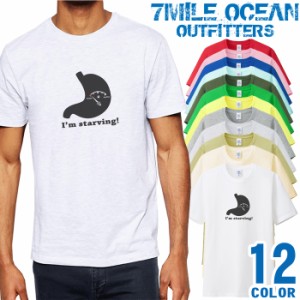 メンズ Tシャツ 半袖 プリント アメカジ 大きいサイズ 7MILE OCEAN おもしろ