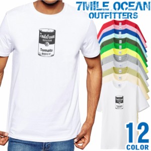 メンズ Tシャツ 半袖 プリント アメカジ 大きいサイズ 7MILE OCEAN トマト缶