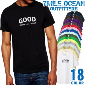 メンズ Tシャツ 半袖 プリント アメカジ 大きいサイズ 7MILE OCEAN ロゴ ワンポイント