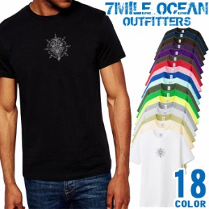 メンズ Tシャツ 半袖 プリント アメカジ 大きいサイズ 7MILE OCEAN クロス