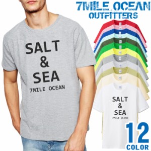 メンズ Tシャツ 半袖 プリント アメカジ 大きいサイズ 7MILE OCEAN 釣り サーフィン