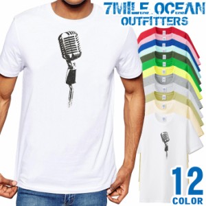 メンズ Tシャツ 半袖 プリント アメカジ 大きいサイズ 7MILE OCEAN マイク