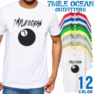 メンズ Tシャツ 半袖 プリント アメカジ 大きいサイズ 7MILE OCEAN 7ボール ストリート
