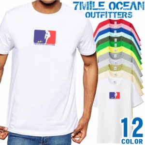 メンズ Tシャツ 半袖 プリント アメカジ 大きいサイズ 7MILE OCEAN ストリート オモシロ