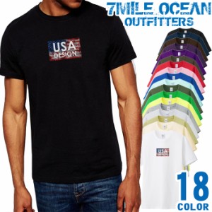 メンズ Tシャツ 半袖 プリント アメカジ 大きいサイズ 7MILE OCEAN アメリカ