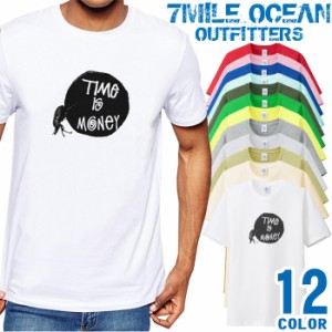 メンズ Tシャツ 半袖 プリント アメカジ 大きいサイズ 7MILE OCEAN メッセージ 縁起