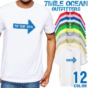 メンズ Tシャツ 半袖 プリント アメカジ 大きいサイズ 7MILE OCEAN 釣り サーフィン