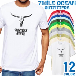 メンズ Tシャツ 半袖 プリント アメカジ 大きいサイズ 7MILE OCEAN ネイティブ